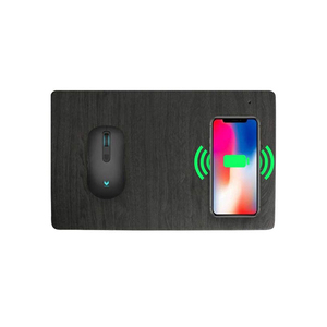Alfombrilla de Ratón Inalámbrica Universal de Cuero PU de Alta Calidad, Novedad <span class=keywords><strong>2021</strong></span>, con Logotipo OEM para Promociones Empresariales y Bodas - Product Image 1