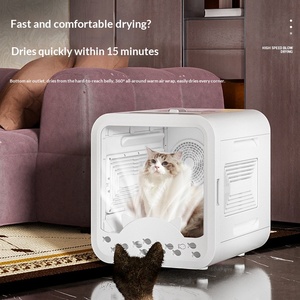 Boîte de séchage automatique silencieuse pour <span class=keywords><strong>chat</strong></span>, type non-bruyant, avec double ventilateur, électrique intelligente, pour usage domestique, avec évaluations très favorables à 92 % - Product Image 1