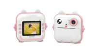 Kamera aplikasi anak 1080P HD, dengan cetak foto instan lensa ganda Sensor CMOS & Filter hadiah untuk anak-anak