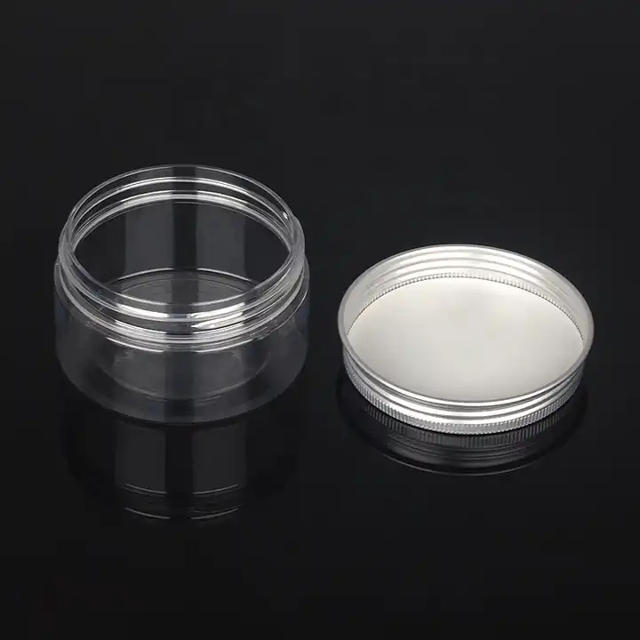 Wholesale 50-500ml PET Transparent Wide Mouth Plastic Jars With Lids Skin Care Cream Empty Jars for Lotions and Creams