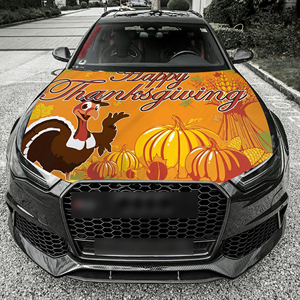 5X4ft Custom Car Hood Cover <b>Flags</b> Thanksgiving Day Sports Games Suitable for Most Cars Best Gift Hood Cover - Product Image 2