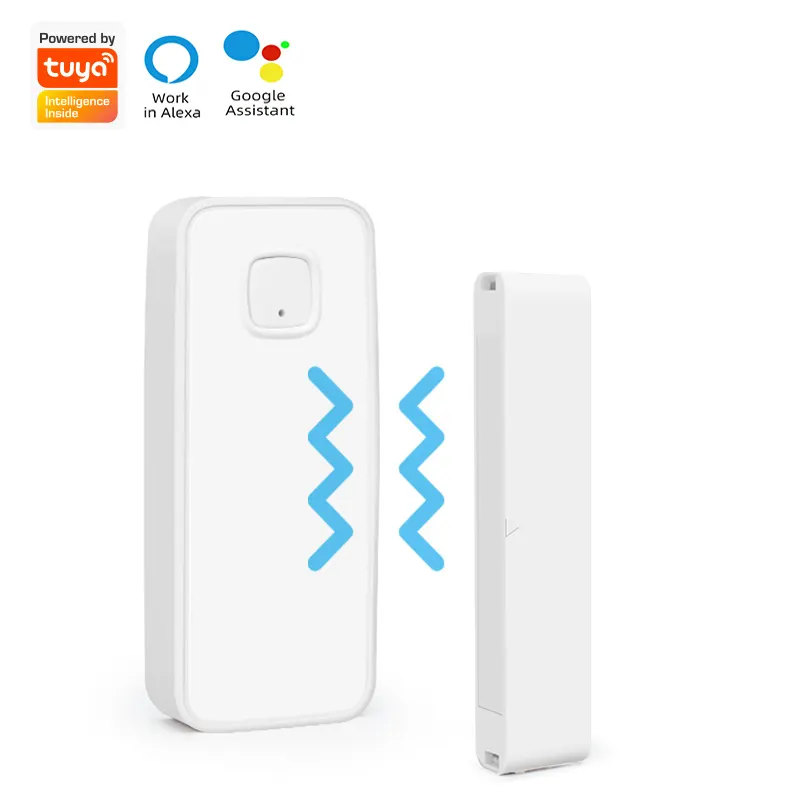 Tuya Zigbee Wireless Smart Vibration Detector Smart Life APP Control Shock Door Window Sensor Alarm Home Security Alarm System