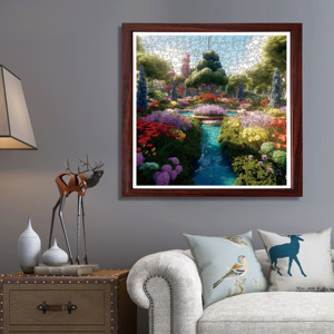 Vente chaude Fleur Jardin <span class=keywords><strong>Magique</strong></span> <span class=keywords><strong>Arbre</strong></span> A3 A4 A5 Irrégulier En Bois Puzzles pour Famille <span class=keywords><strong>Jeu</strong></span> Jouer Collection Enfants Jouets - Product Image 2