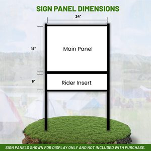 Piquets de jardin en forme de H 18 x 24 pouces, piquets pour panneaux de jardin, panneaux « Open House » pour l'<span class=keywords><strong>immobilier</strong></span>, message personnalisé par le fabricant, neuf, vierge - Product Image 6