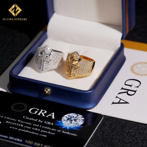 ลดกระหน่ำแหวนไขว้แหวนเพชรโมอิส VVS1อัญมณีของขวัญ925แหวนเพชรโมอิสเงินสเตอลิงพร้อมทดสอบเพชรที่ผ่านมามีในสต็อก - Product Image 2