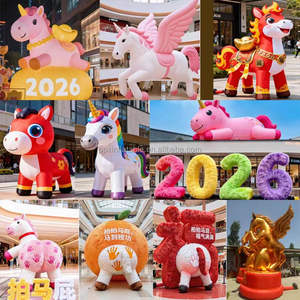 ของตกแต่งปีใหม่จีนแบบเป่าลม ปี 2026 พร้อมไฟ สำหรับงานเลี้ยงฉลองปีใหม่ - Product Image 6