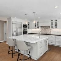 Lemari Dapur RTA |   Kabinet Dasar 2 Laci 3 Pintu Gaya Shaker |   Cat Duco Matte Warna Abu-abu Dove |   Kayu lapis |   Grosir OEM