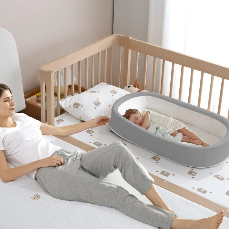 Berceau Portable pour bébé, lit doux en coton, transat pour nouveau-né, nid pour dormir