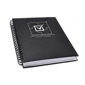 Agenda 2025 à reliure spirale personnalisée, impression sur cuir PU, couverture rigide, estampage à chaud, vente chaude - Product Image 5