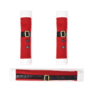 Set di 3 Coperture Rosse in Flanella per Maniglie Frigorifero, Decorazioni Natalizie, Accessori Accoglienti per Cucina, Coperture per Frigorifero e Forno a Microonde - Product Image 5