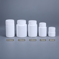 Capsules pharmaceutiques en plastique personnalisées de 20-200ml, contenants de vitamines pour pilules