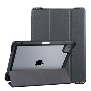 <span class=keywords><strong>Funda</strong></span> JUNCHI 2026 con Parte Trasera Transparente y Parte Delantera de Cuero, PC+PU+TPU con Ranura para Lápiz para Apple <span class=keywords><strong>iPad</strong></span> 7/8/9 de <span class=keywords><strong>10.2</strong></span> Pulgadas - Product Image 2