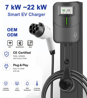 Estación de Carga para Vehículos Eléctricos GBT de 7kW, Montada en Pared, con Control por Aplicación OCPP RFID, Resistente al Agua IP65, para Cargador de Vehículos Eléctricos BYD