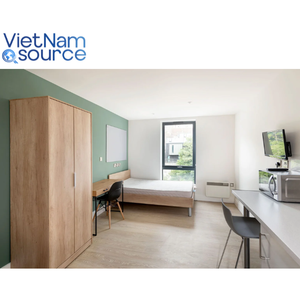 Meubles en bois vietnamiens en contreplaqué abordable de qualité supérieure-Ensemble de chambre à coucher personnalisé pour les meubles de logement étudiant de l'usine locale - Product Image 3