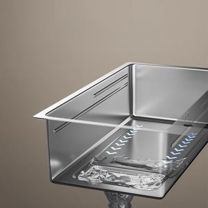 Fregadero Grande de una Sola Pieza para Cocina, Lavabo para Lavar Verduras, Fregadero Multifuncional de Acero Inoxidable 304 - Product Image 5