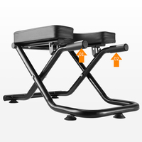 Banc de yoga pliable multifonctionnel Installation libre Tabouret d'inversion de yoga Tête de chaise Core Strength Balance Steel Metal
