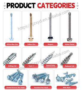 Parafuso Auto Brocante C1022 Galvanizado Espada Punto Cola Cabeza Hexagonal Tek Tornillo 12mm M6 - Product Image 5