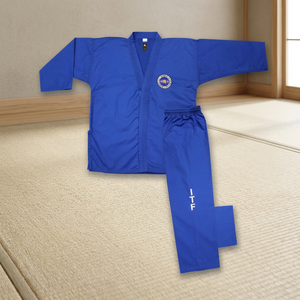 Uniforme de Taekwondo Bhutta Enterprises BE-3409 Unisex para Adultos, Ropa Deportiva de Poliéster/Algodón, Hecho en Pakistán - Product Image 2