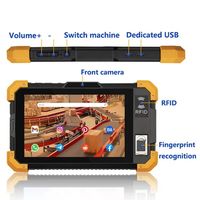Dispositivos portátiles móviles industriales resistentes de 7 pulgadas, tableta Android con lector RFID, escáner de código PDA, lector de código QR, tableta resistente