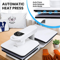 AST & T Nouvelle presse à chaud automatique 15x15 Imprimante à plat à chauffage rapide Fonctionnement à deux établis Transfert de chaleur automatique