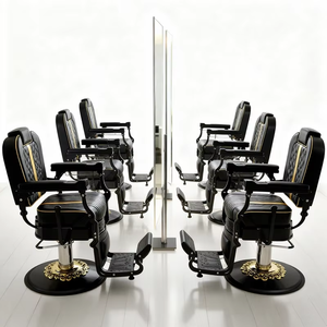 Ghế làm tóc salon cao cấp, cỡ lớn, kiểu dáng hiện đại, chắc chắn, có thể điều chỉnh, xoay, ngả lưng, kiểu cổ điển - Product Image 3