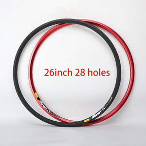 Jantes en alliage de vélo de montagne, jante de vtt 26 pouces 28 trous jantes de <span class=keywords><strong>roue</strong></span> de vélo ultralégères XM319 jeu de roues - Product Image 2