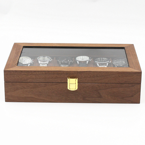 Nuevo Diseño de Lujo, Caja de Regalo para Relojes de MDF Ecológica y Protectora, con 12 Ranuras, para Exhibición, Almacenamiento y Venta al Por Mayor, con Cristal - Product Image 3