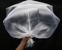 Sac en plastique à fond carré personnalisé en vente chaude 20x30 pouces Emballage en plastique plat PE Sac en plastique poly pour vêtements