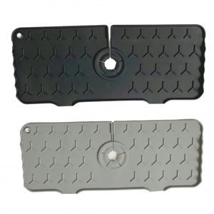 Tapis de drainage en silicone à fixer sur l'évier pour éviter les éclaboussures d'eau, avec service OEM ODM, prix d'usine, comptoir de cuisine - Product Image 1