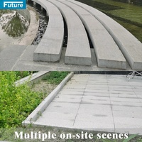 Chine pierre de granit rentable pierre naturelle granit gris clair pour projet d'escalier décoration de panneau de mur extérieur