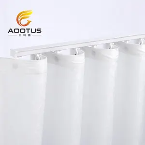 60mm S Wave Ripple Fold Curtain Track Runner With Hooks