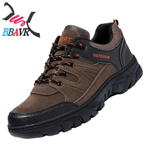 Zapatos de Trabajo Planos con Cordones para Hombre 2024, Zapatos de Protección Laboral para Obras de Construcción - Product Image 1