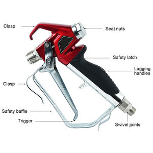 <span class=keywords><strong>Pistolet</strong></span> pulvérisateur de <span class=keywords><strong>peinture</strong></span> à haute pression <span class=keywords><strong>pistolet</strong></span> à <span class=keywords><strong>peinture</strong></span> sans air acier et outils de <span class=keywords><strong>peinture</strong></span> en matériau PP - Product Image 4