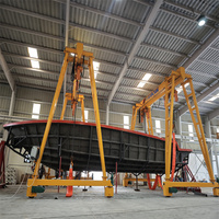 Grue portique monopoutre de 10 tonnes, grue portique à cadre en A haute sécurité avec protection contre les surcharges pour l'industrie du verre