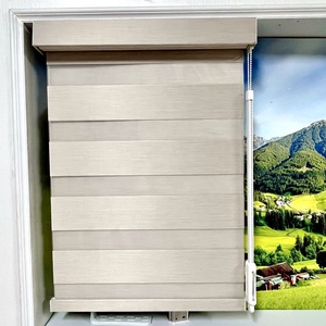 Hoàn toàn bao bọc vỏ ngựa vằn Rèm bóng râm văn phòng nhà chống nắng màn hình mềm rèm đôi rèm - Product Image 1