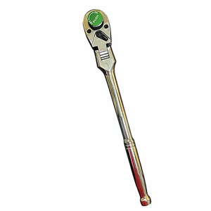 Llave de trinquete profesional de 1/2 pulgada con luz LED, cabezal flexible de 72 dientes y mango de liberación rápida para reparaciones en espacios oscuros - Product Image 1