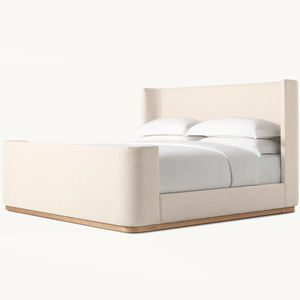 Camas Modernas de Lujo con Estructura de Madera Maciza y Cabecera Tapizada para Dormitorio King <span class=keywords><strong>Size</strong></span> - Product Image 1