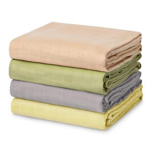 Coperte <span class=keywords><strong>Swaddle</strong></span> in mussola <span class=keywords><strong>Swaddle</strong></span> per neonati e bambine 4 confezioni traspiranti e adatte alla pelle per ricevere coperte avvolgenti