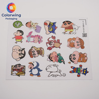 Ruban adhésif de papeterie imperméable personnalisé avec dessin animé, avec support en polyimide et fibre de verre, pour le scrapbooking et les journaux DIY