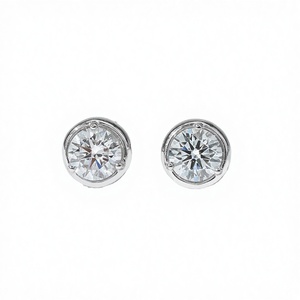 Chenjing High Quality Lab Grown Round Brilliant Cut <b>Cute</b> Diamond Stud <b>Earrings</b> 18K Solid Gold IGI Certified - Product Image 3