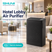 Système de purification d'air commercial au charbon actif H13 pour le contrôle des odeurs de fumée, idéal pour les bureaux, hôtels, cliniques, avec options OEM, ODM, CE, FCC
