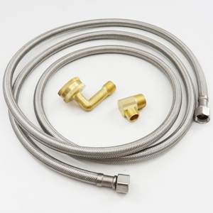Ensemble <span class=keywords><strong>de</strong></span> tuyaux <span class=keywords><strong>de</strong></span> <span class=keywords><strong>drainage</strong></span> pour <span class=keywords><strong>lave</strong></span>-<span class=keywords><strong>vaisselle</strong></span> (entrée et sortie) ; Tuyau tressé en acier inoxydable ; Conduite d'alimentation en eau ; Tuyau d'entrée - Product Image 4