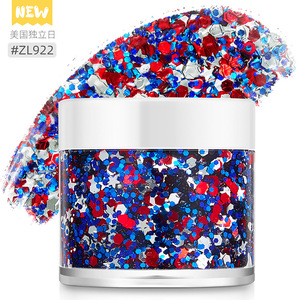 Crème scintillante pour le corps et les lèvres, effet laser coloré, pour Noël, la fête de l'Indépendance et la Saint-Valentin, marque privée - Product Image 1