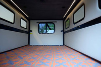P-Show Tente de toit pop-up électrique en fibre de carbone tout-terrain pour camionnettes RVs et Sprinter 4x4 pour voiture, camping sur le toit