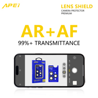 Film protecteur d'objectif de caméra de téléphone en verre trempé Eagle Eye HD anti-reflet 9H couverture intégrale AR+AF pour iPhone 17 Pro Max Air
