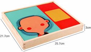 Puzzle 3D Montessori en bois pour enfants, jouets pour garçons et filles - Product Image 4