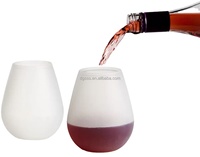 Gobelet à vin en silicone anti-chute personnalisé de Noël, verres de voyage en plein air pour whisky, verre pour enfants, autres boissons