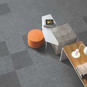 Ramah lingkungan ruang Hotel ubin karpet mewah 1m x 1m untuk ruang tamu Tufting karpet ubin lantai rumah
