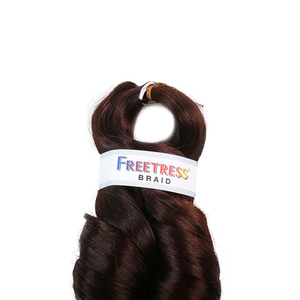 <span class=keywords><strong>Extensiones</strong></span> <span class=keywords><strong>de</strong></span> Cabello Sintético Premium <span class=keywords><strong>de</strong></span> Alta Temperatura, Ondas Sueltas Pre-estiradas <span class=keywords><strong>de</strong></span> 22 Pulgadas, Textura Suave, Estilo Francés Rizado - Product Image 5