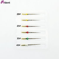Limas Dentales Reciprocantes de Onda Primaria Doradas para Conductos Radiculares, Limas Rotatorias Activadas por Calor, Herramienta Flexible, Instrumento para Dentistas